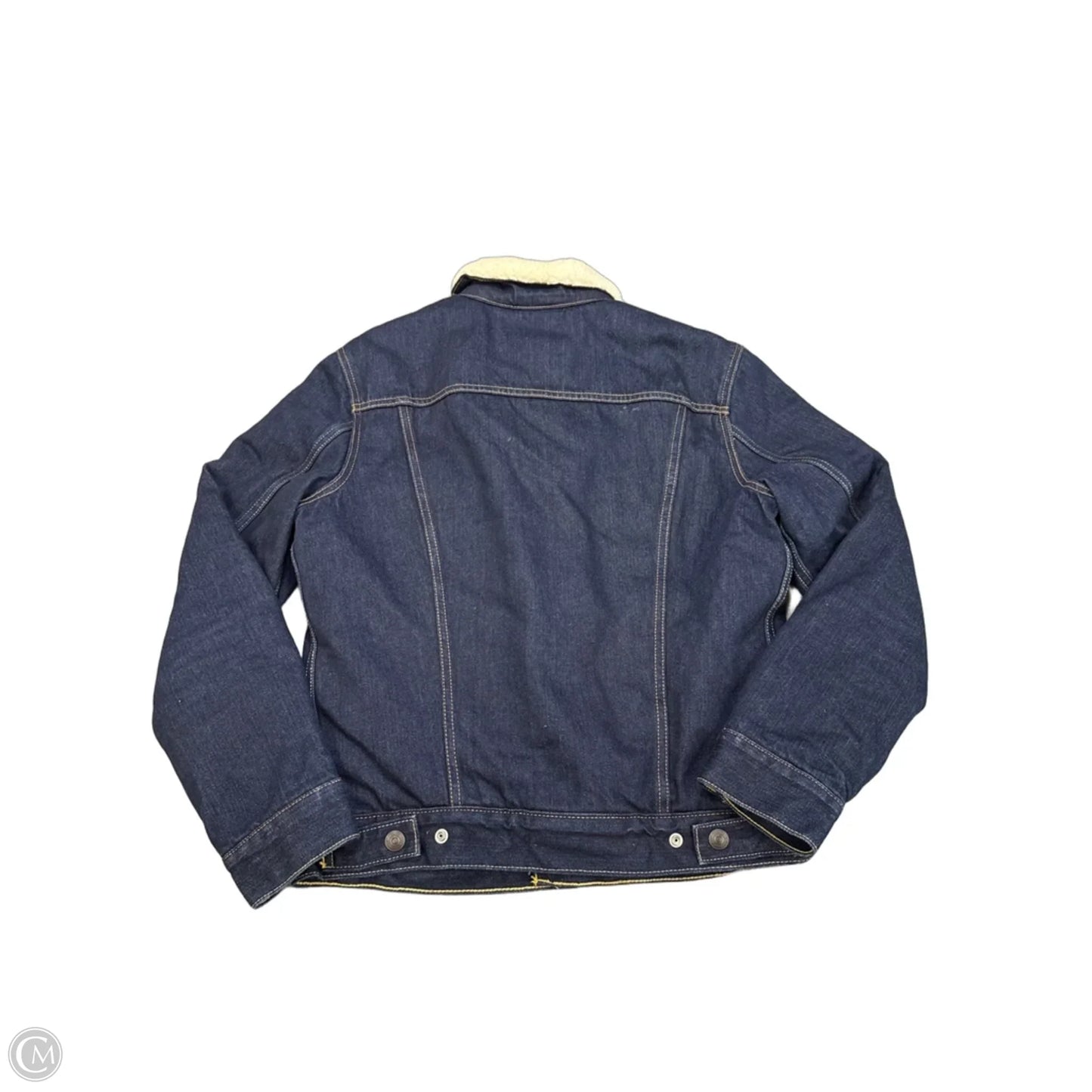 Jacket Denim By Levis In Blue Denim, Size: S