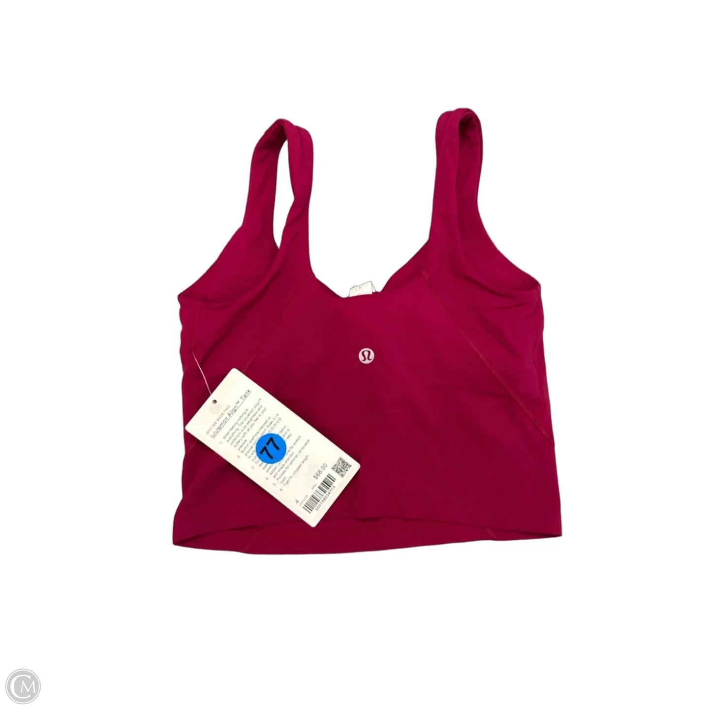 Athletic Bra By Lululemon In Maroon, Size: S
