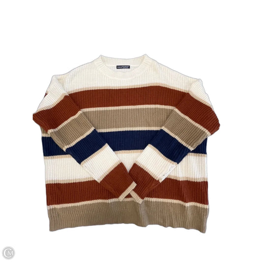 Sweater By Shein In Striped Pattern, Size: L