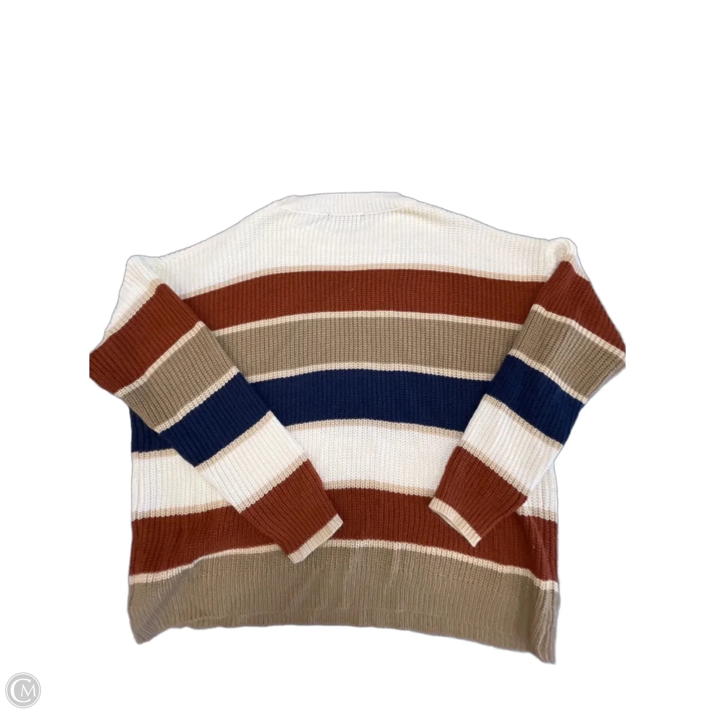 Sweater By Shein In Striped Pattern, Size: L
