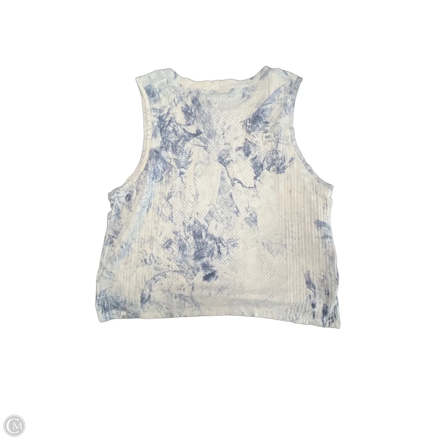 Athletic Tank Top By Lululemon In Blue & White, Size: S