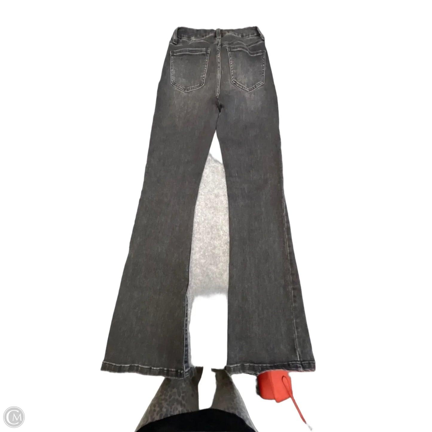 Jeans Flared By Eunina In Grey Denim, Size: 2