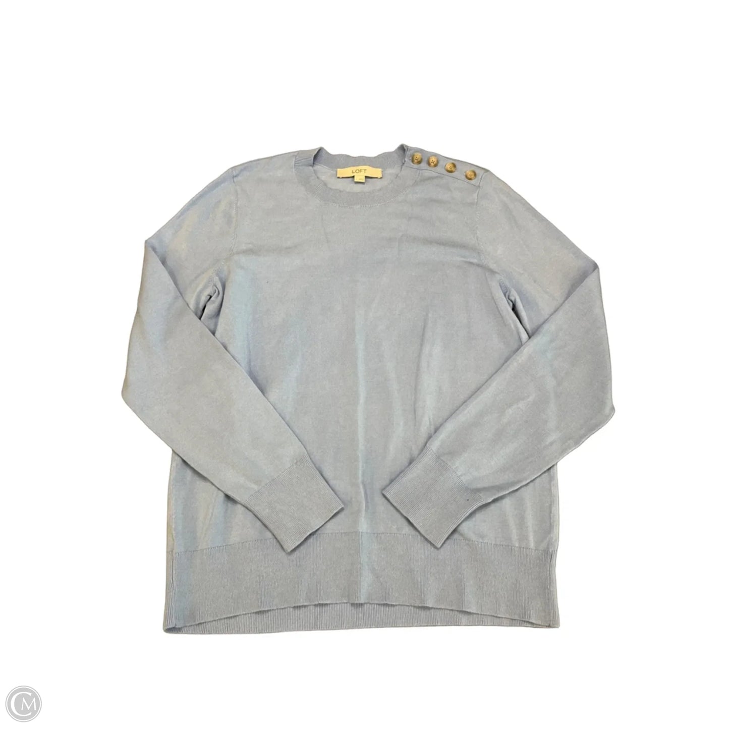 Top Long Sleeve By Loft In Blue, Size: L