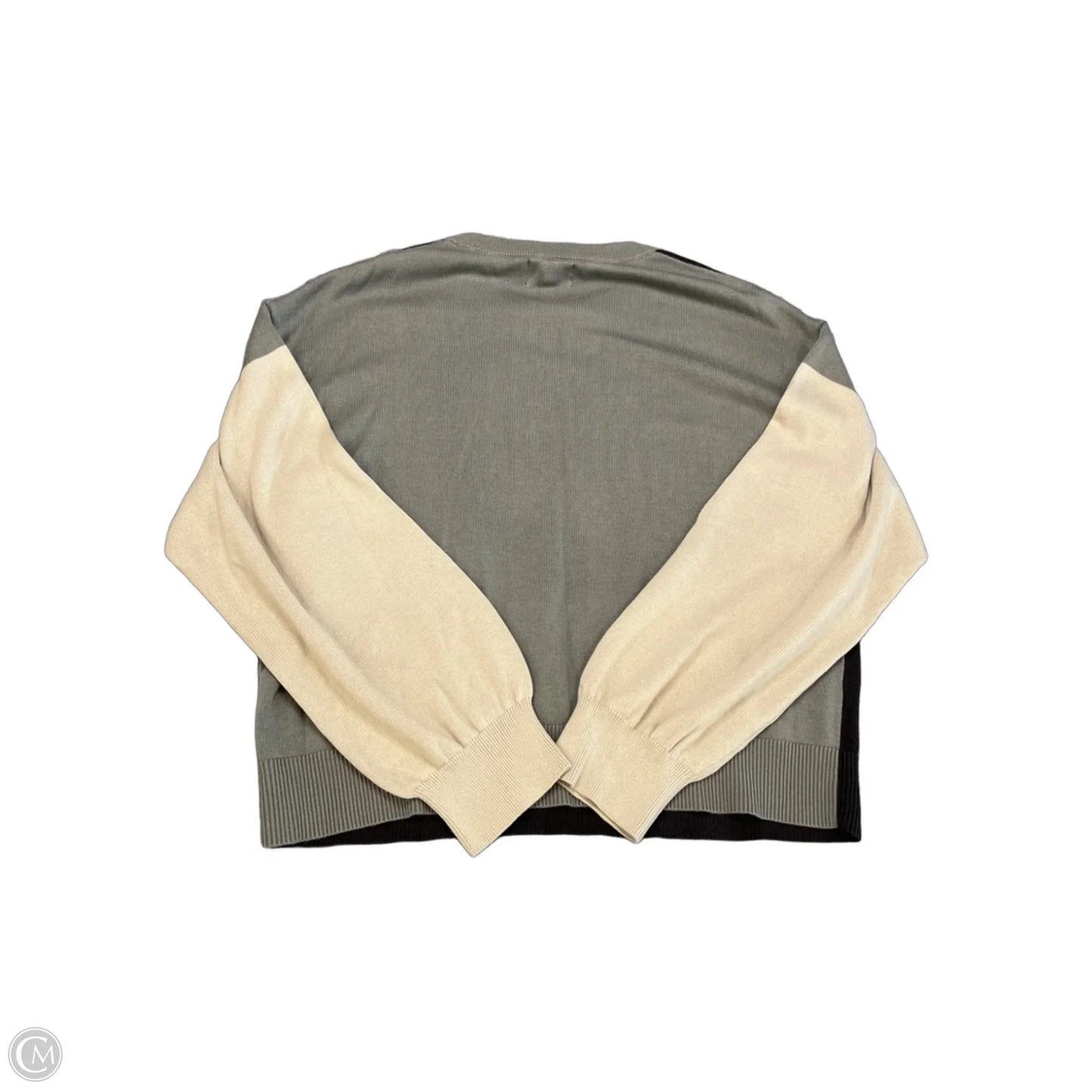 Top Long Sleeve By Monrow In Grey, Size: L