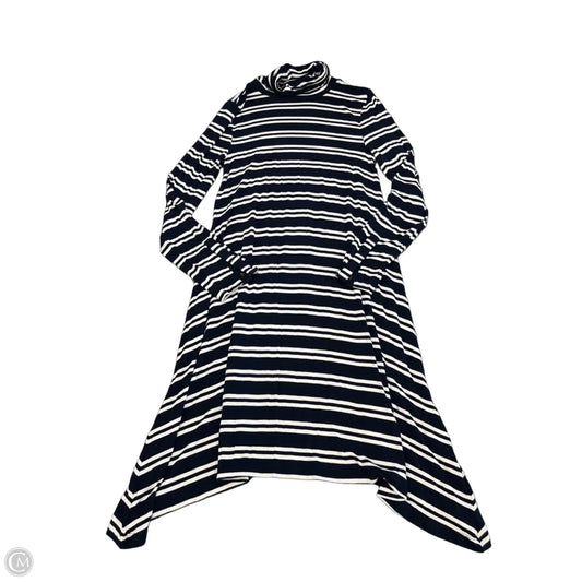 Dress Casual Midi By Maeve In Striped Pattern, Size: M