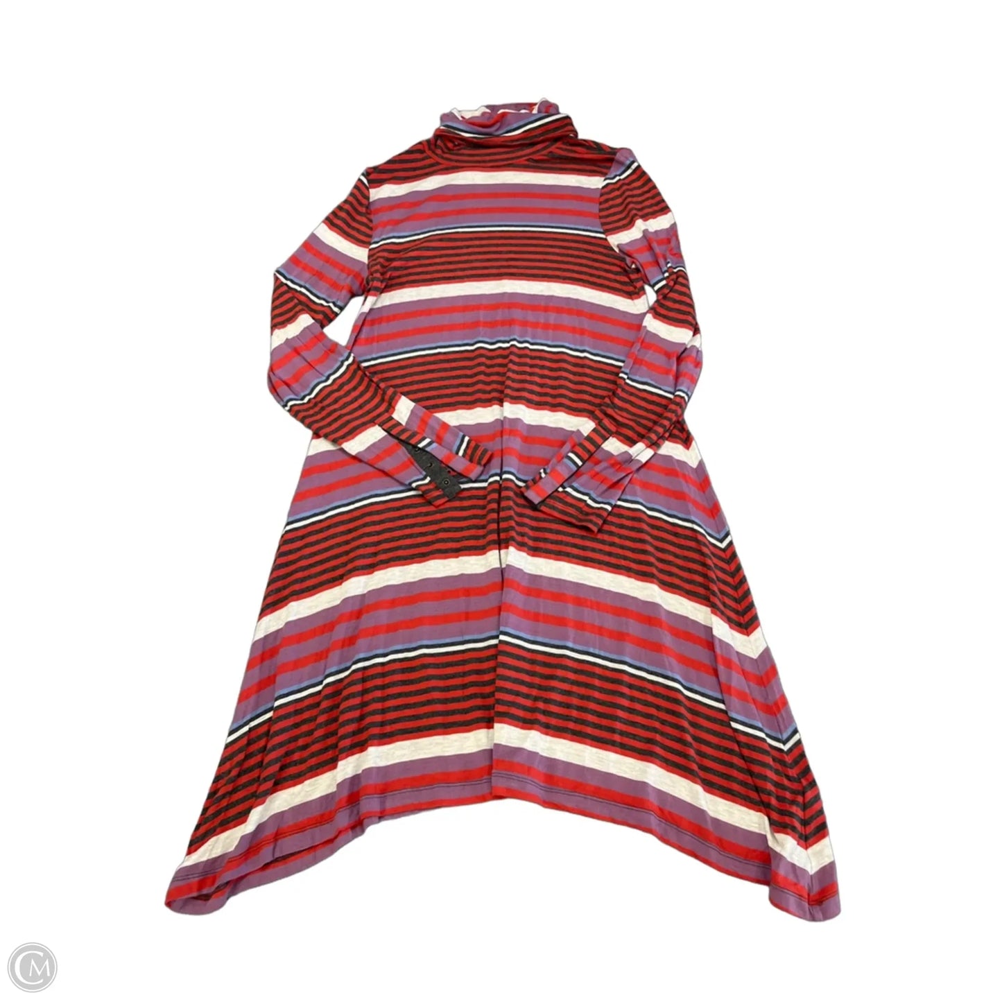 Dress Casual Midi By Maeve In Striped Pattern, Size: M