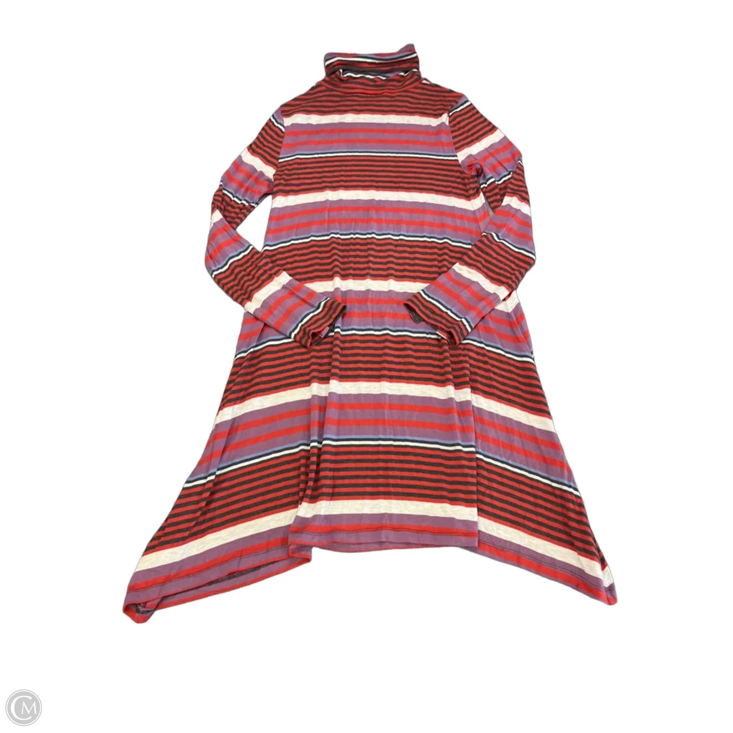 Dress Casual Midi By Maeve In Striped Pattern, Size: M