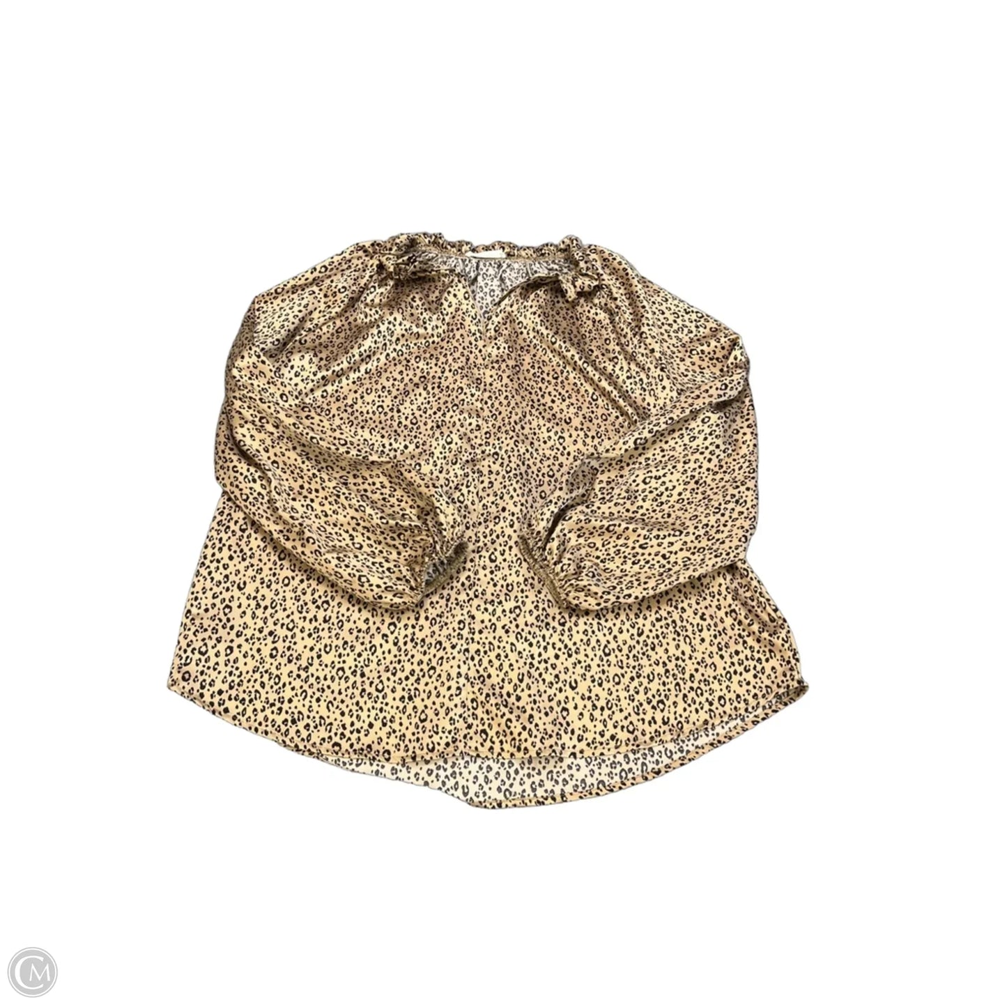 Blouse Long Sleeve By Clothes Mentor In Animal Print, Size: S