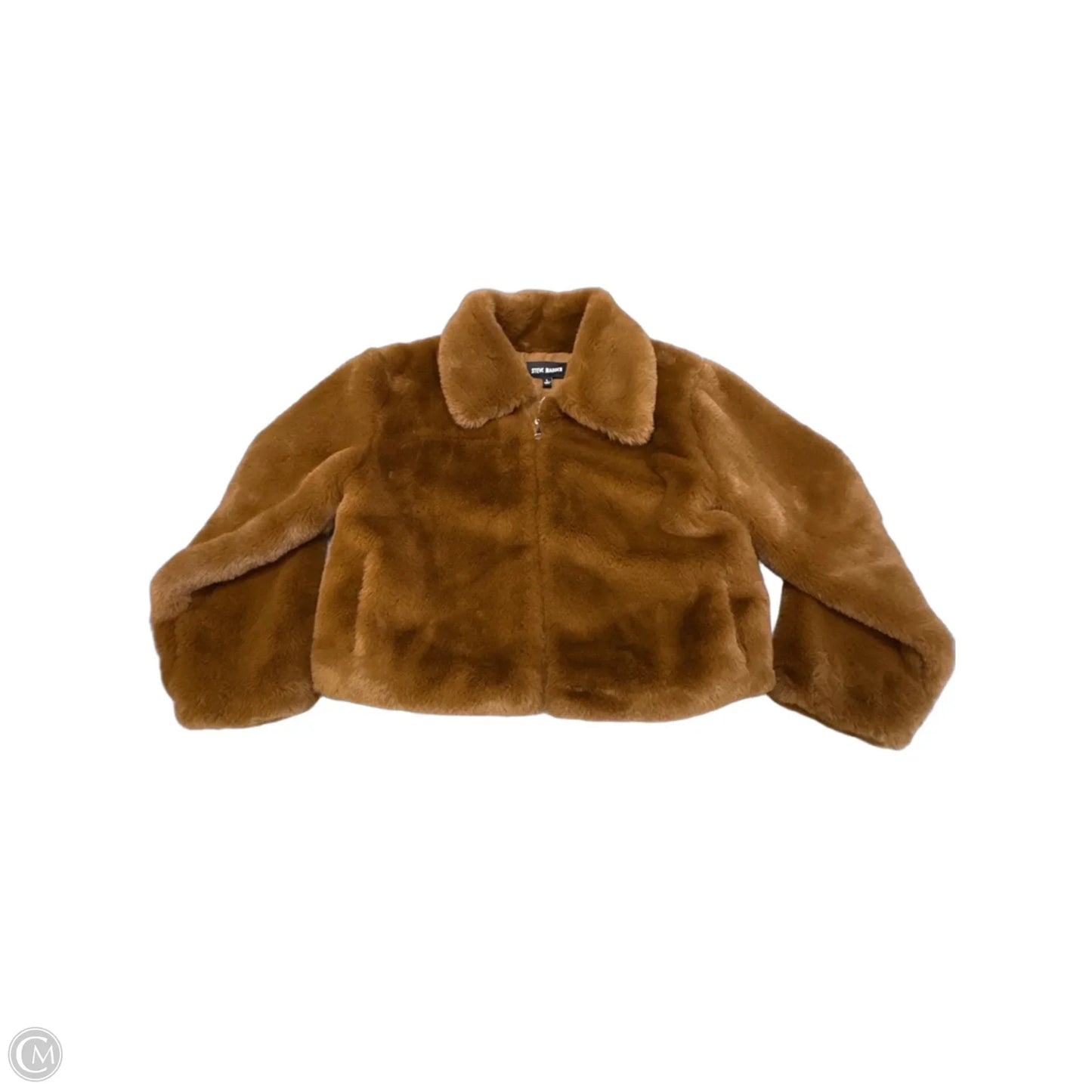 Coat Faux Fur & Sherpa By Steve Madden In Brown, Size: L