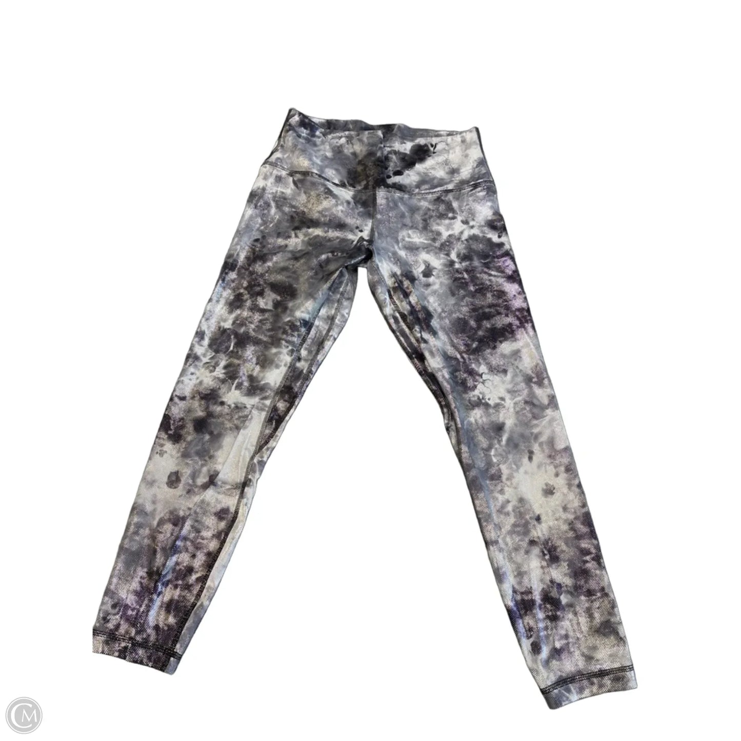 Athletic Leggings By Lululemon In Silver, Size: M