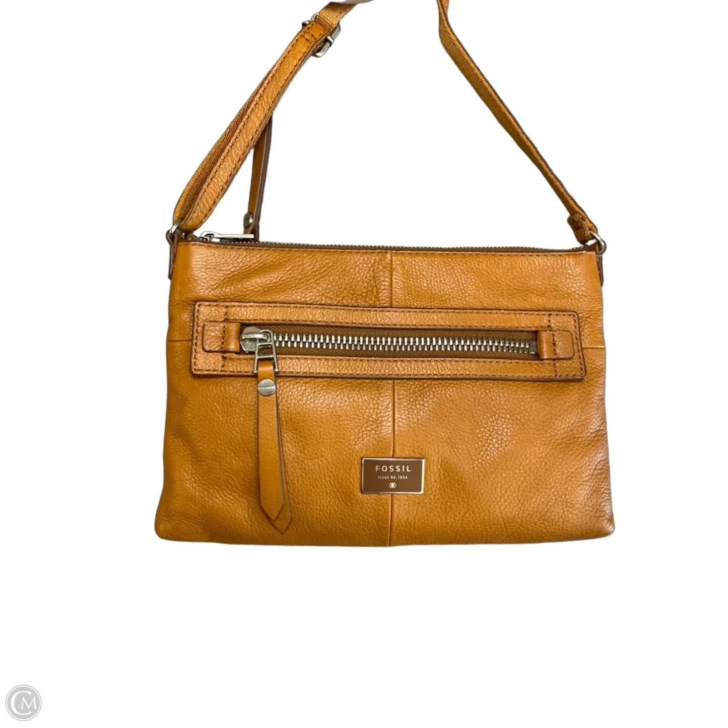 Crossbody Leather By Fossil, Size: Small