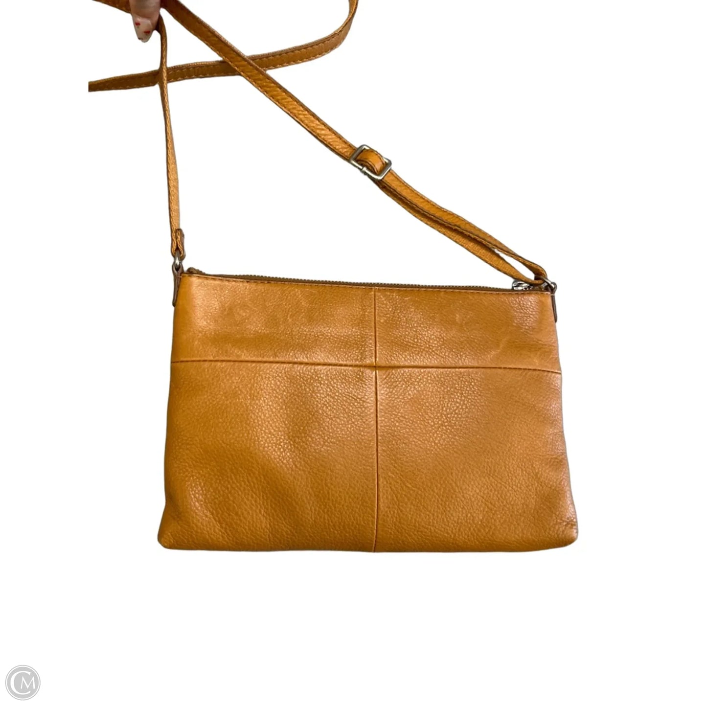 Crossbody Leather By Fossil, Size: Small
