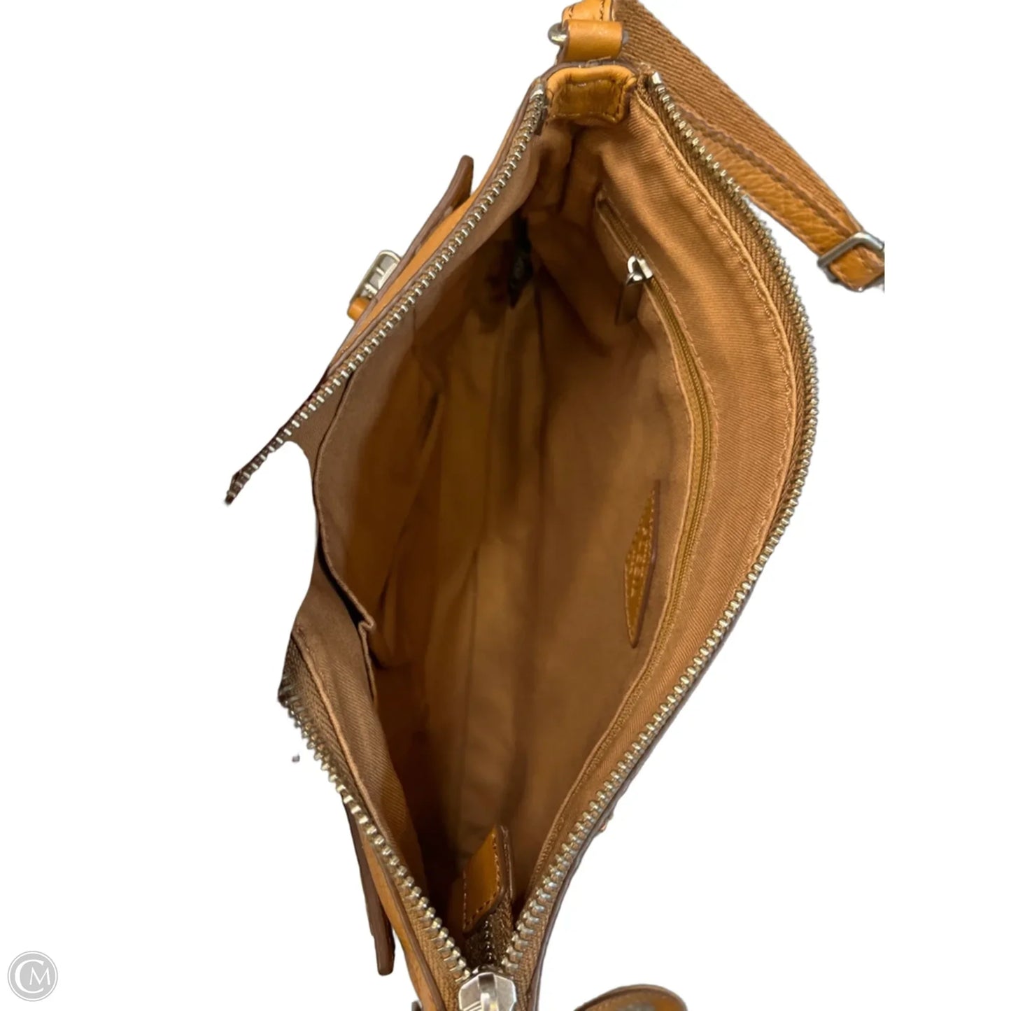 Crossbody Leather By Fossil, Size: Small