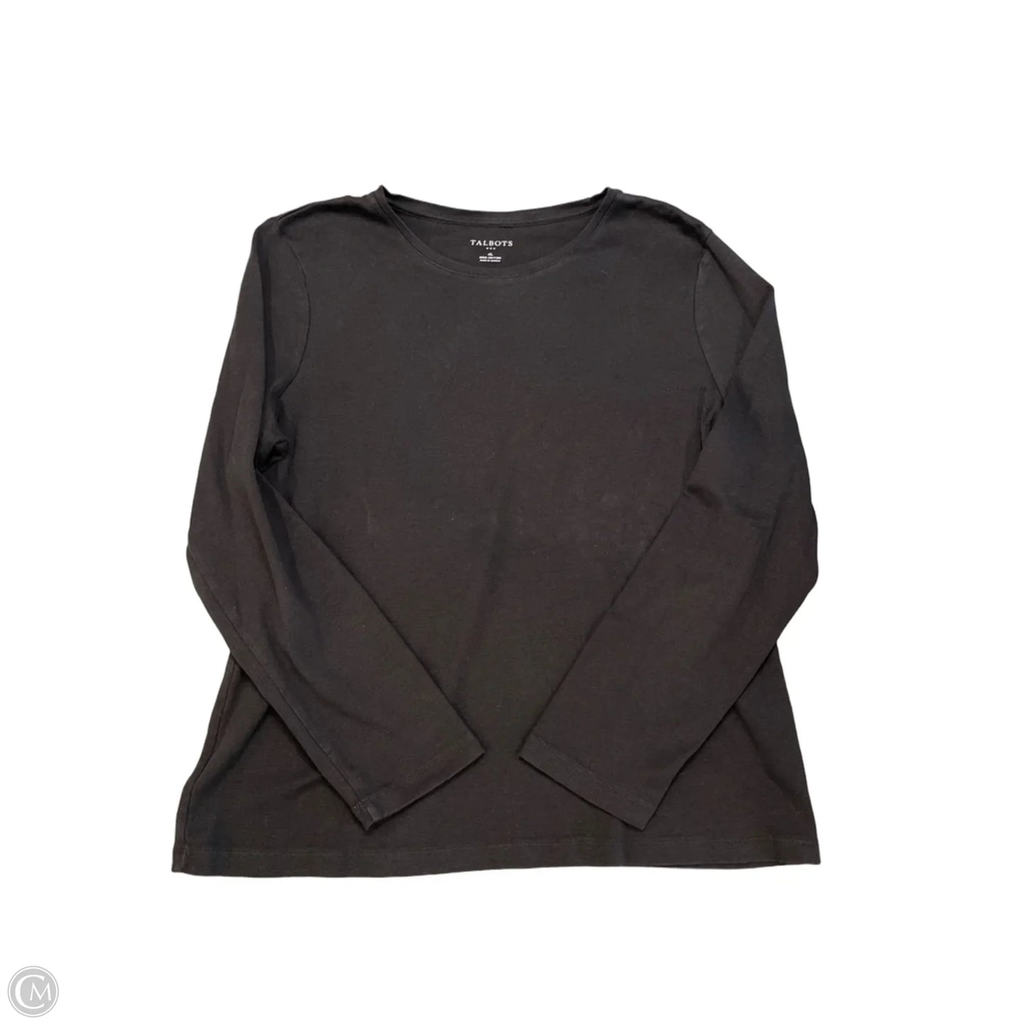 Top Long Sleeve Basic By Talbots In Black, Size: Xl
