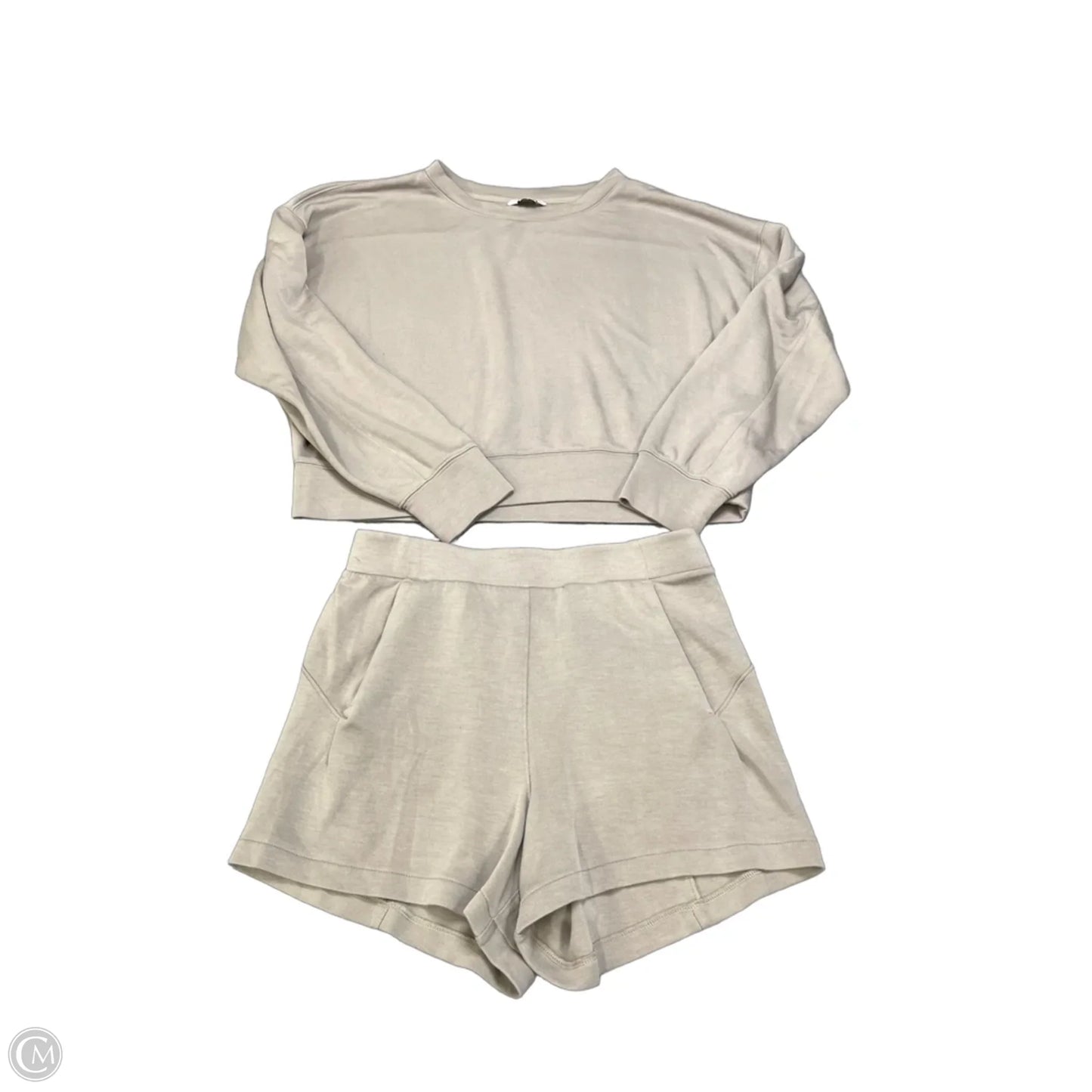 Shorts Set By Danskin In Beige, Size: M