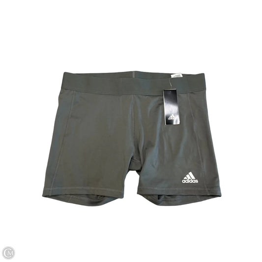 Athletic Shorts By Adidas In Grey, Size: Xl