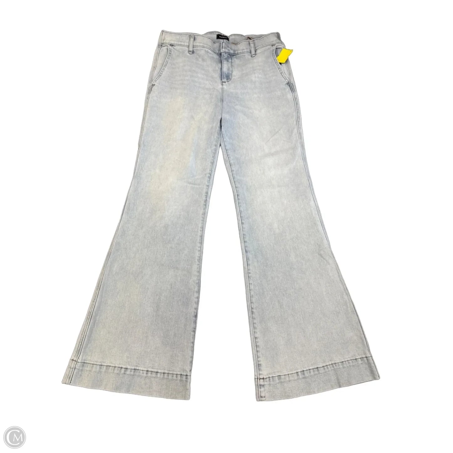 Jeans Flared By Express In Blue Denim, Size: 8p