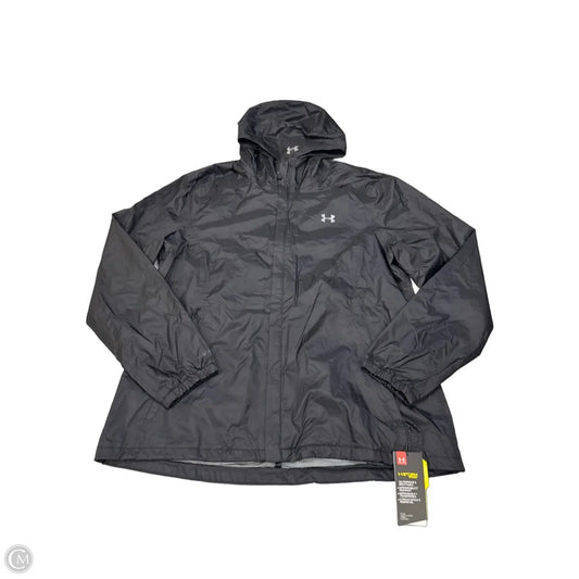 Jacket Windbreaker By Under Armour In Black, Size: Xl