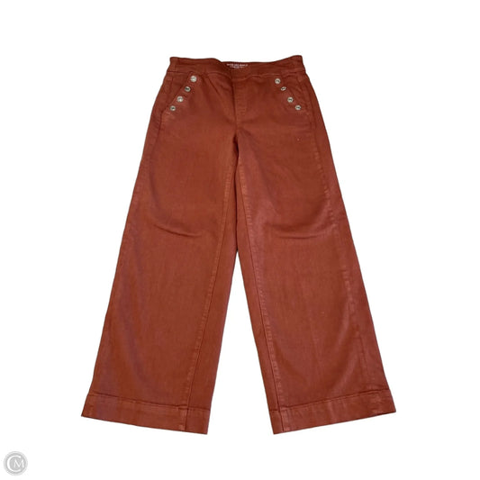 Jeans Cropped By Chicos In Brown Denim, Size: 6
