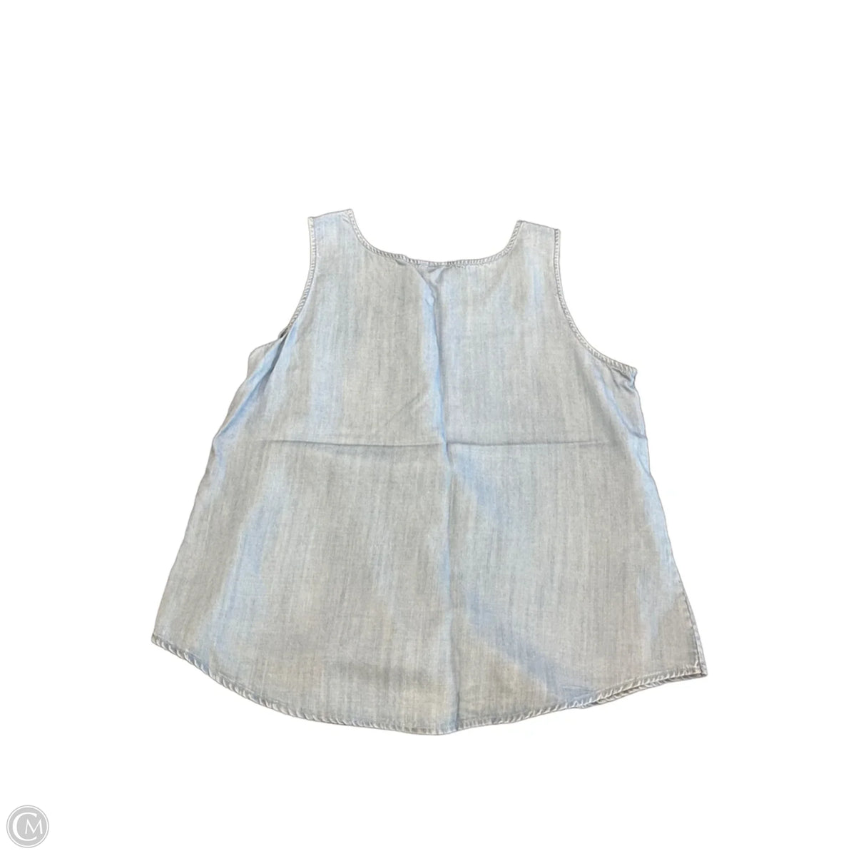 Top Sleeveless By Chicos In Blue, Size: L