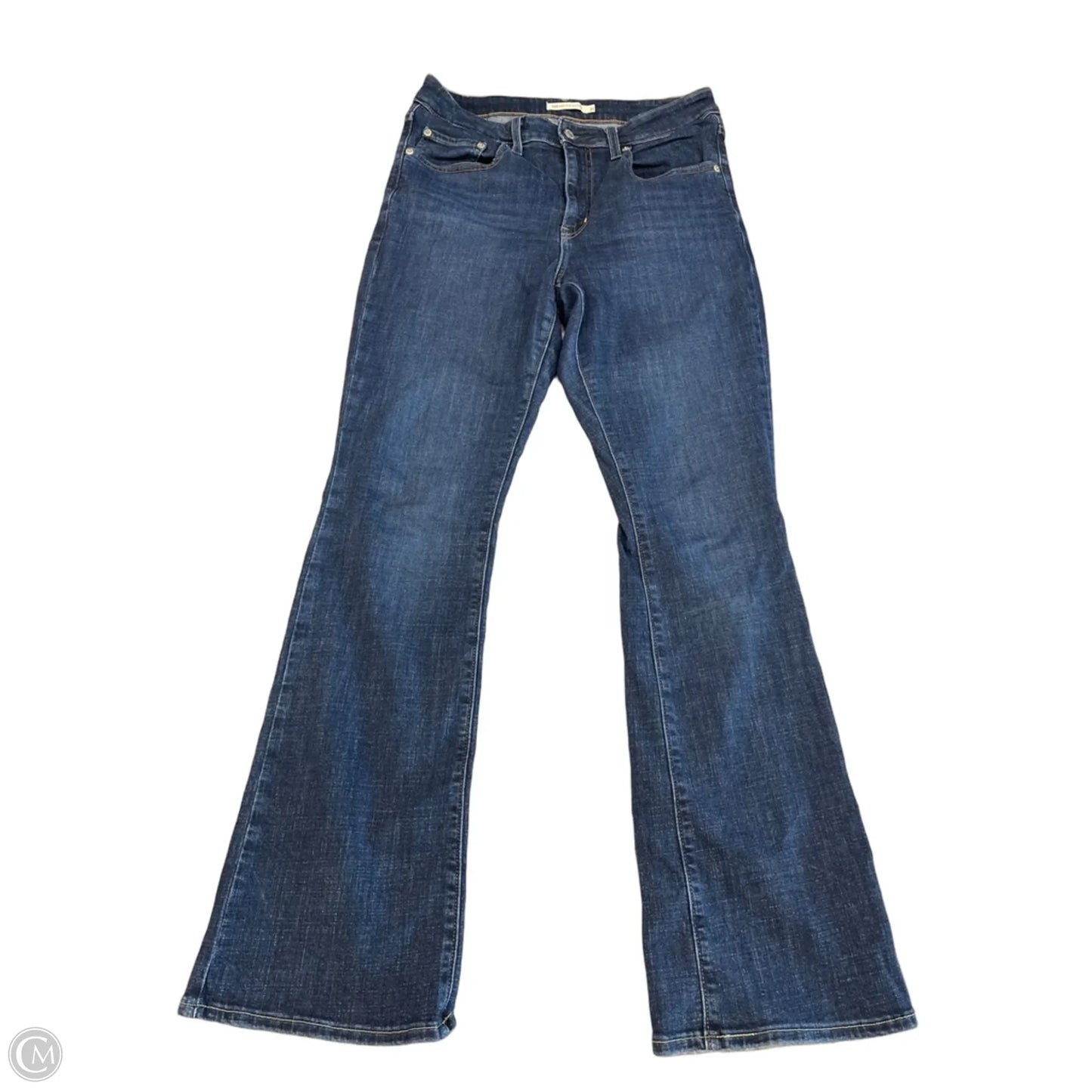 Jeans Boot Cut By Levis In Blue Denim, Size: 12