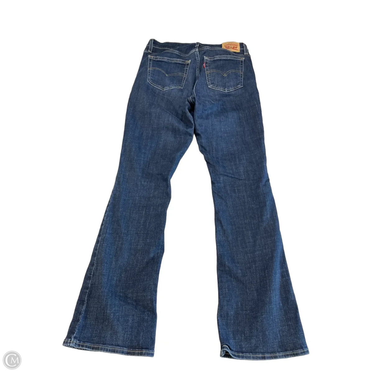 Jeans Boot Cut By Levis In Blue Denim, Size: 12