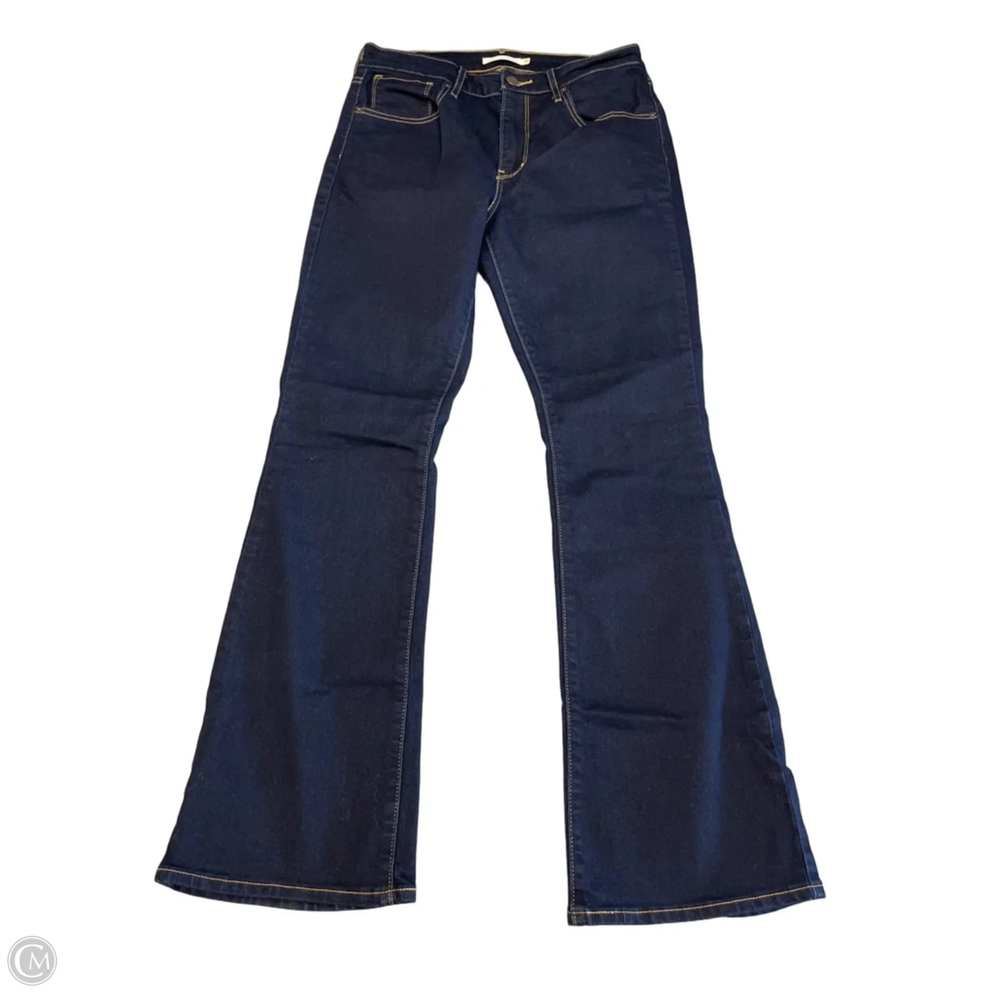 Jeans Boot Cut By Levis In Blue Denim, Size: 10