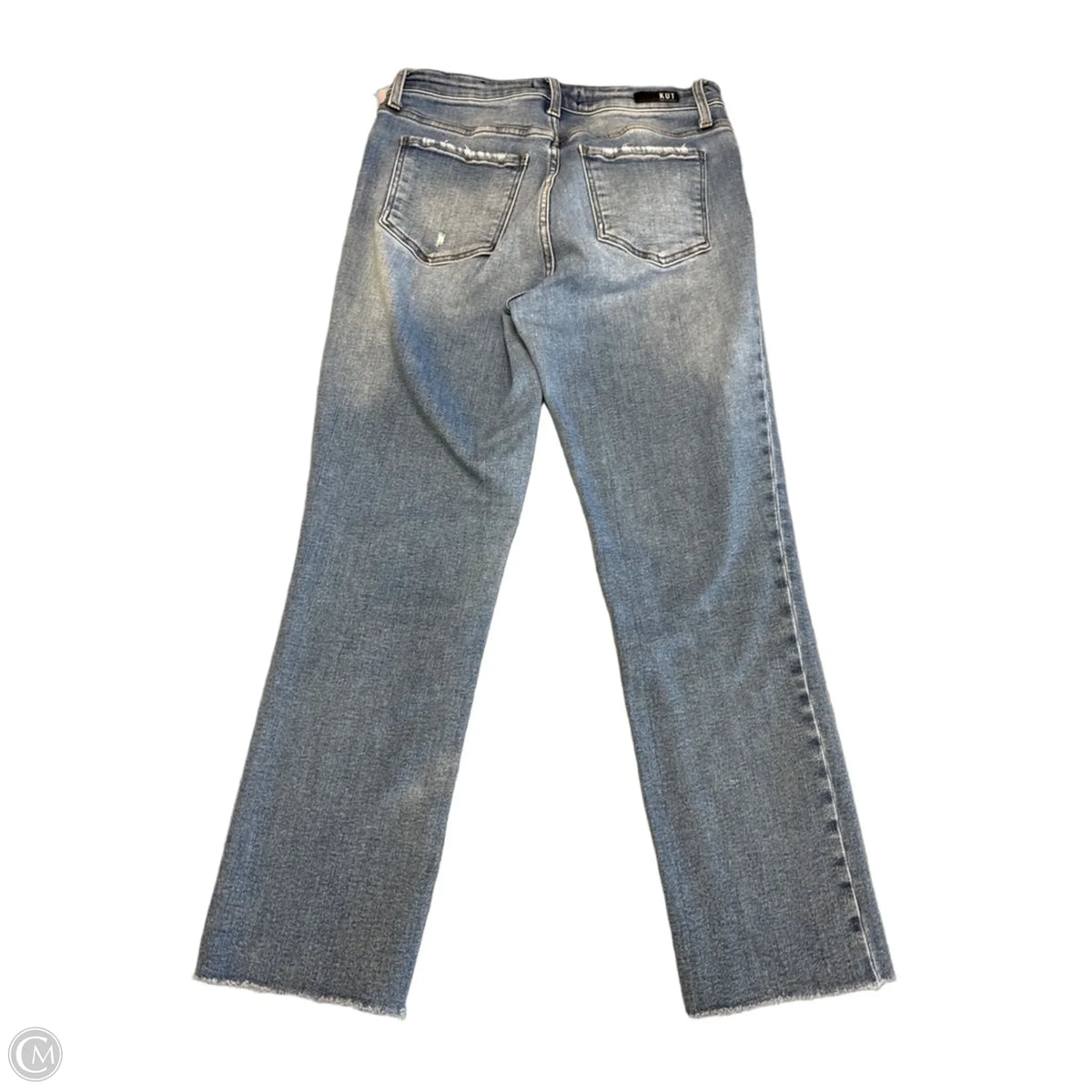 Jeans Cropped By Kut In Blue Denim, Size: 8