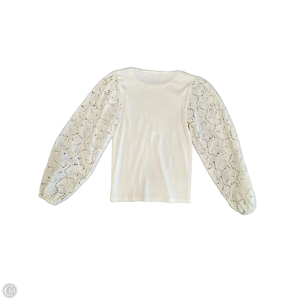 Blouse Long Sleeve By J. Crew In White, Size: S