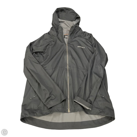 Jacket Windbreaker By Merrell In Black, Size: L