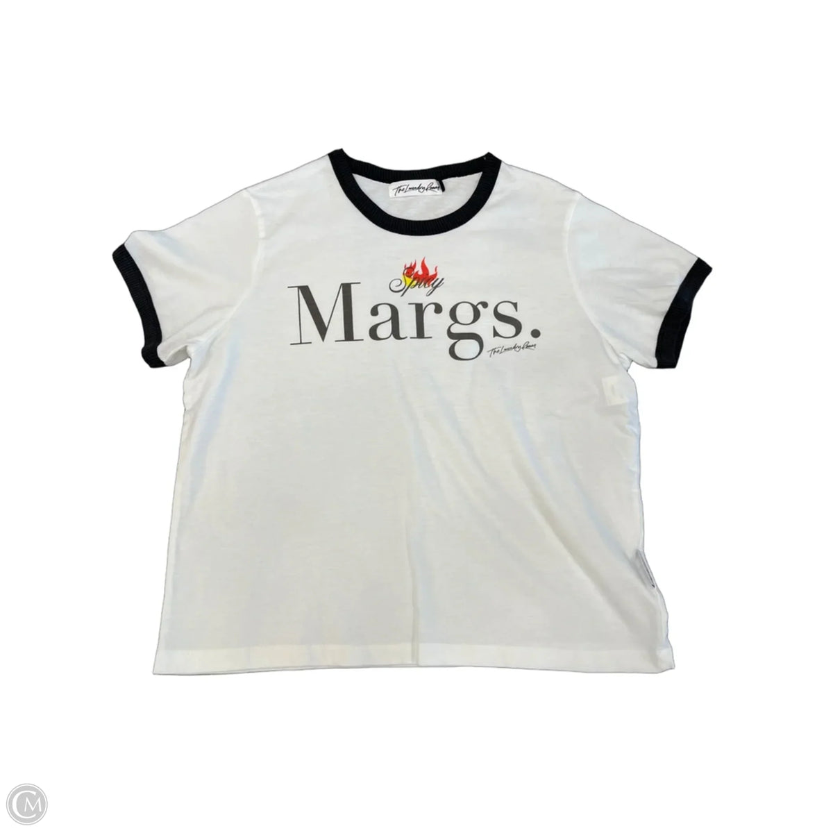 Top Short Sleeve By Clothes Mentor In White, Size: M