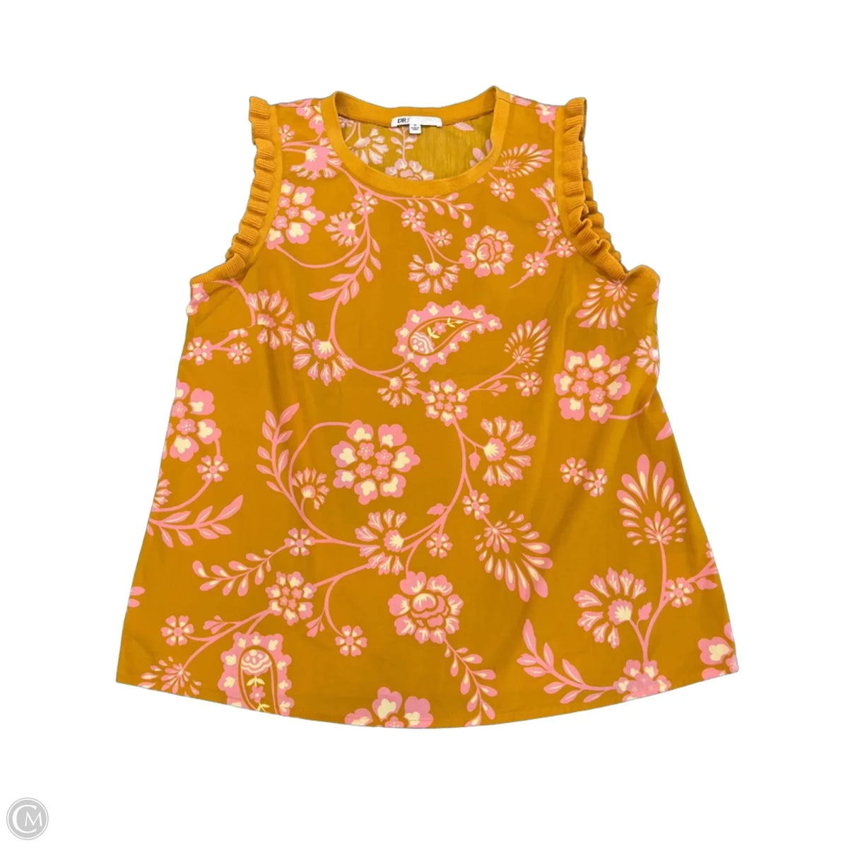 Blouse Sleeveless By Dr2 In Orange, Size: M