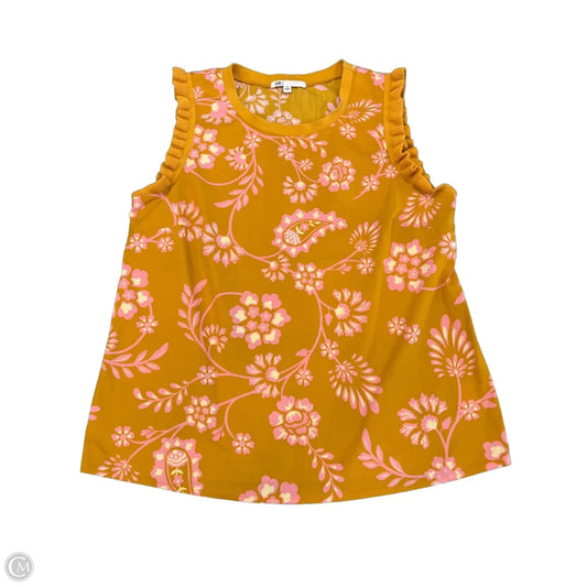 Blouse Sleeveless By Dr2 In Orange, Size: M