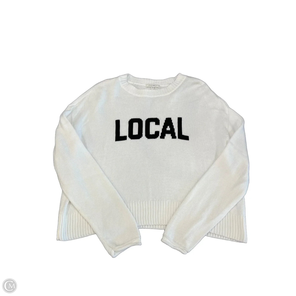 Sweater By Z Supply In White, Size: S