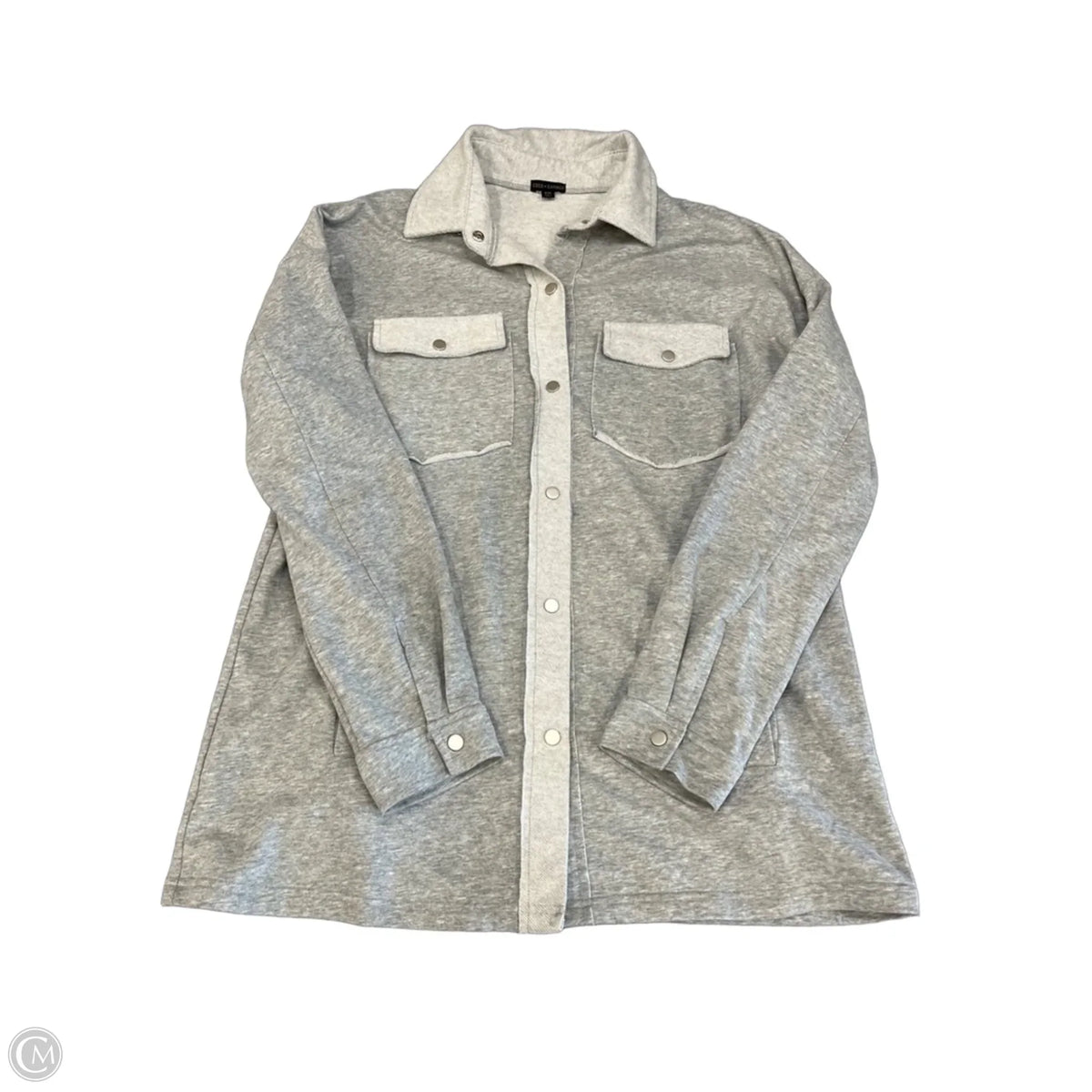 Top Long Sleeve By Coco And Carmen In Grey, Size: S