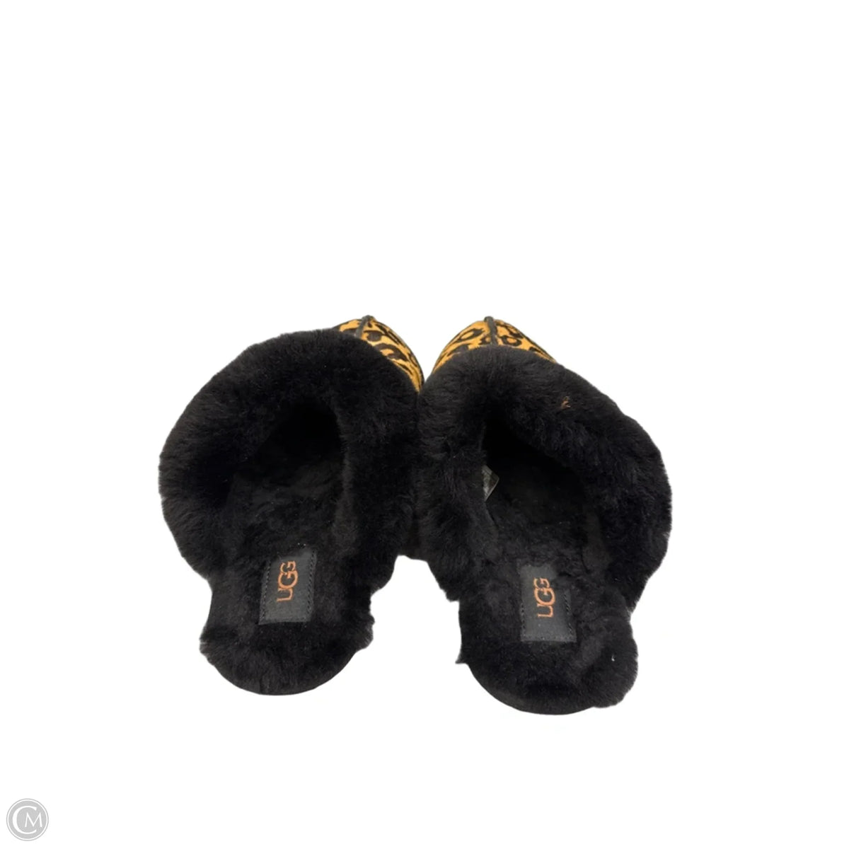 Slippers Designer By Ugg In Leopard Print, Size: 9