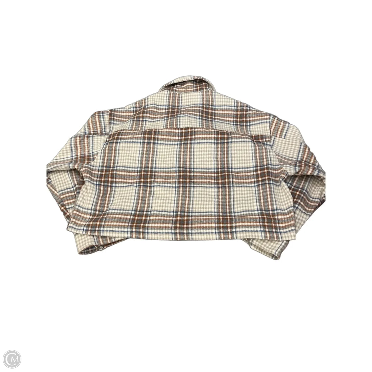 Jacket Shirt By Hyfve In Plaid Pattern, Size: L