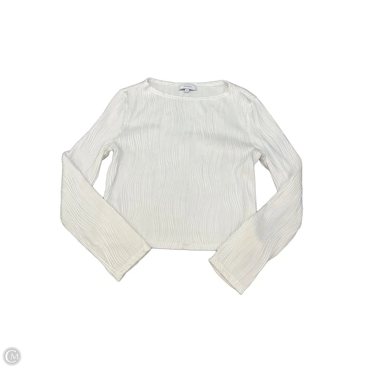 Top Long Sleeve By Rihoas In White, Size: L