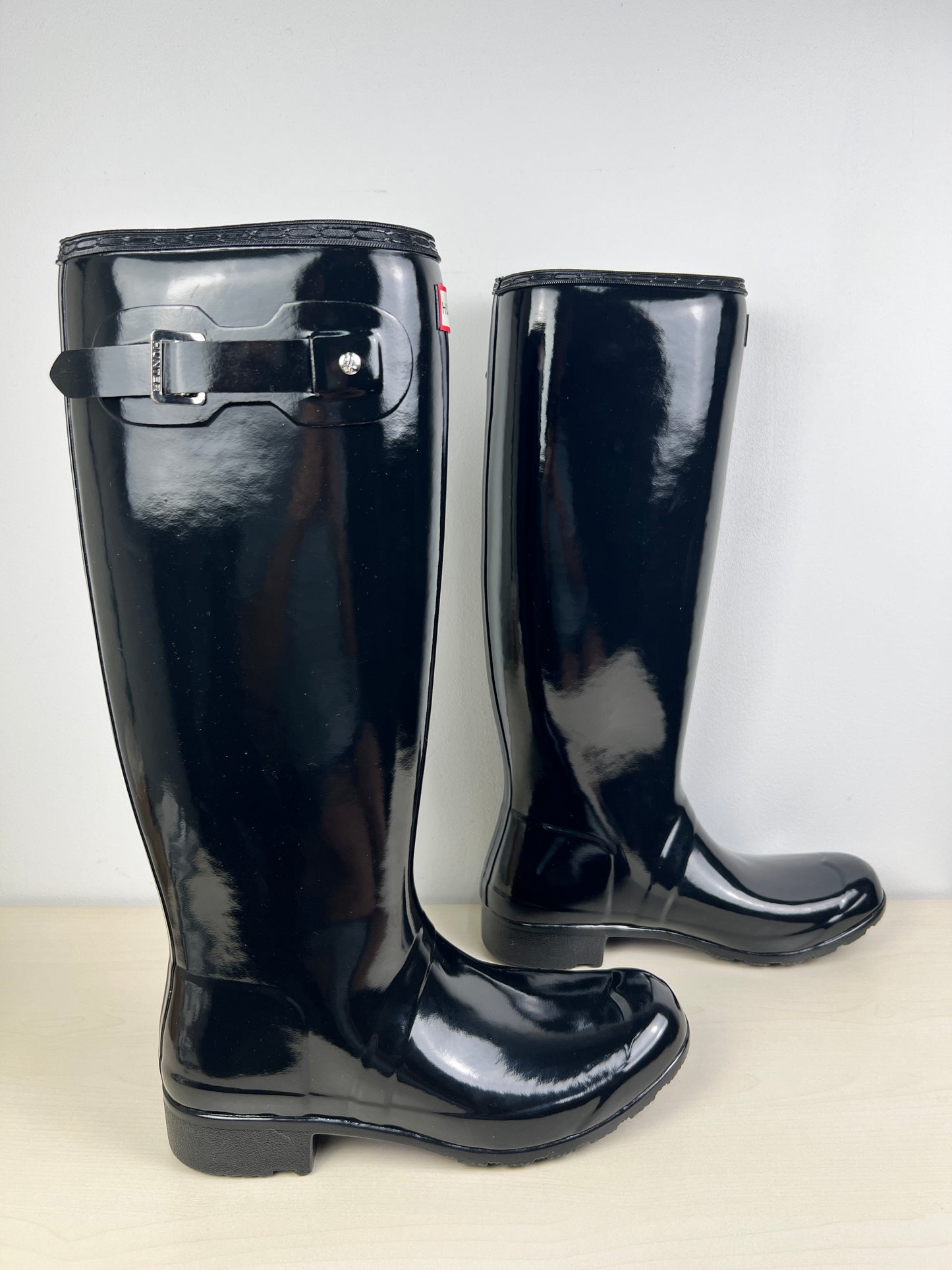 Black Boots Rain Hunter, Size 9