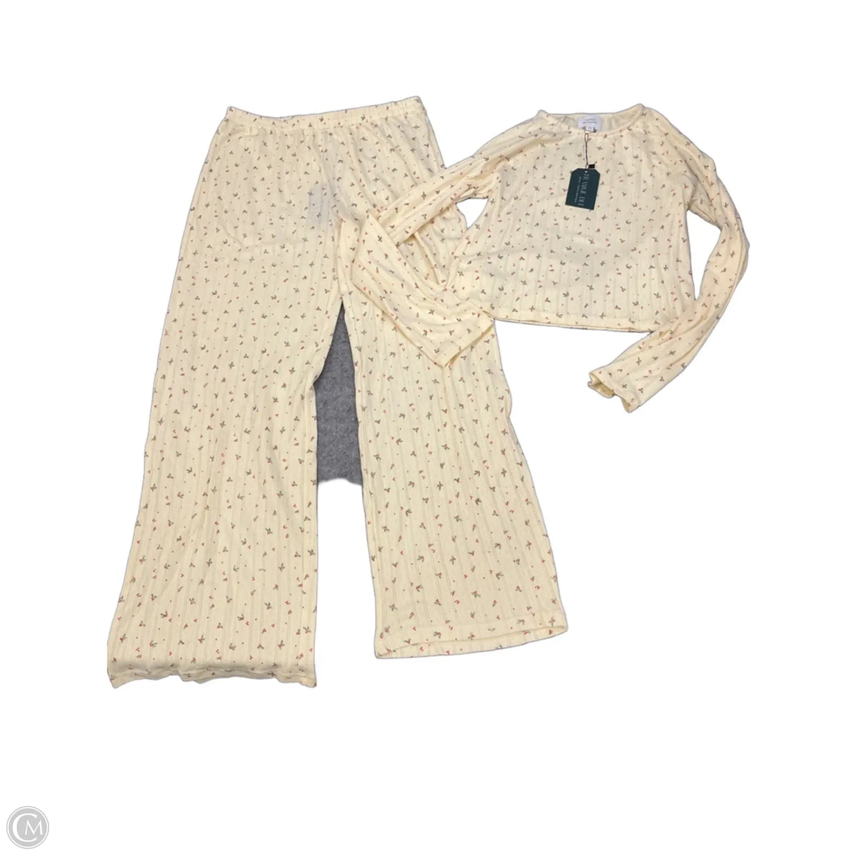 Pajamas 2pc By Things Between In Yellow, Size: M
