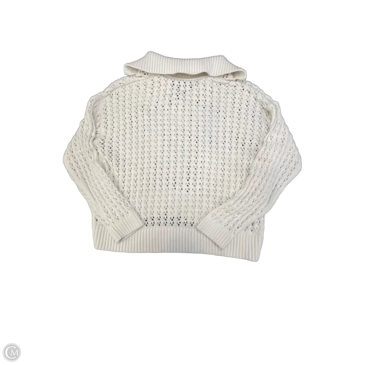 Sweater By Loft In White, Size: L