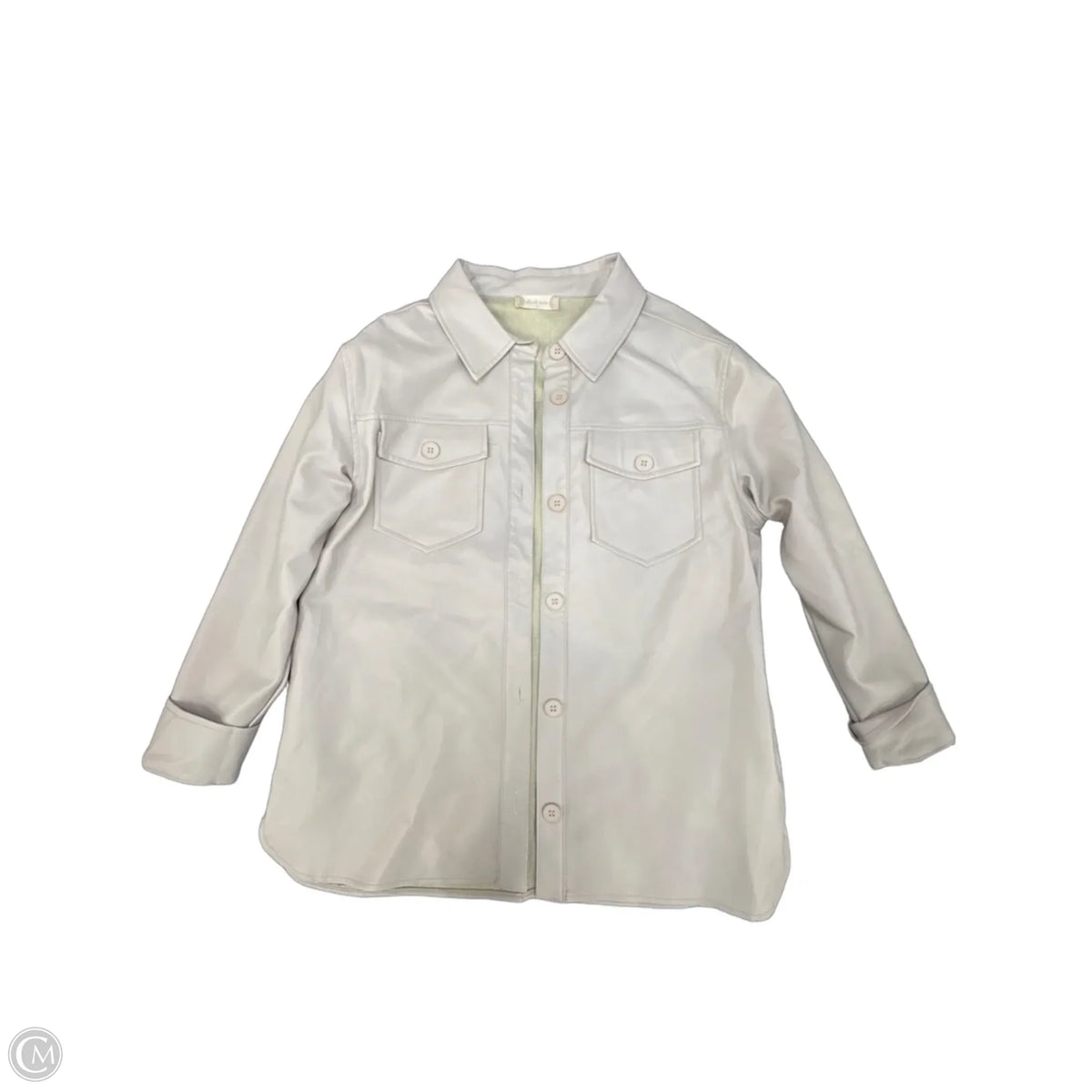Jacket Shirt By Altard State In Tan, Size: S