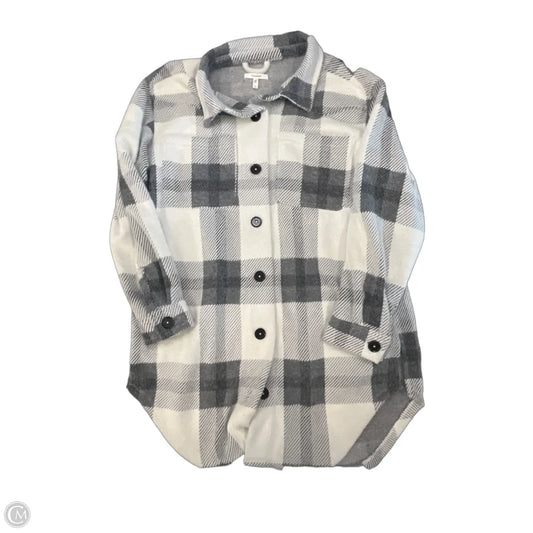 Jacket Shirt By Maurices In White, Size: S