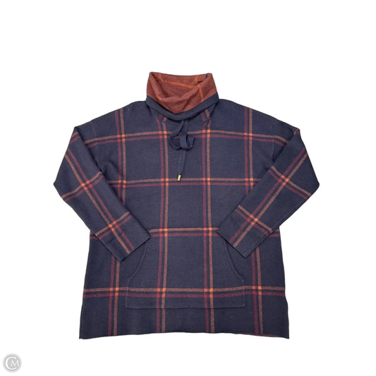 Top Long Sleeve By Max Studio In Navy, Size: L