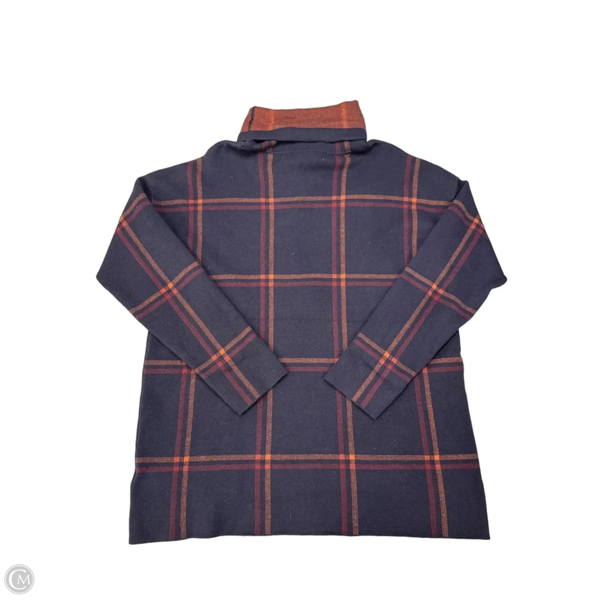 Top Long Sleeve By Max Studio In Navy, Size: L