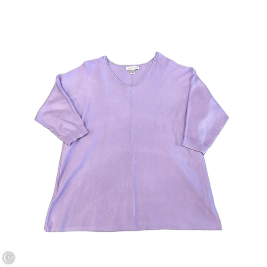 Top Long Sleeve By Christopher And Banks In Purple, Size: L