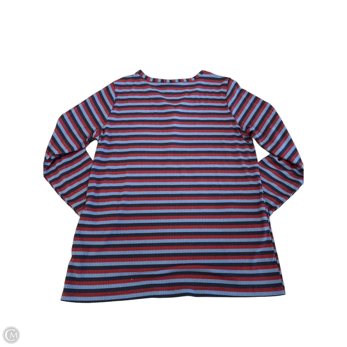 Top Long Sleeve By Christopher And Banks In Striped Pattern, Size: L
