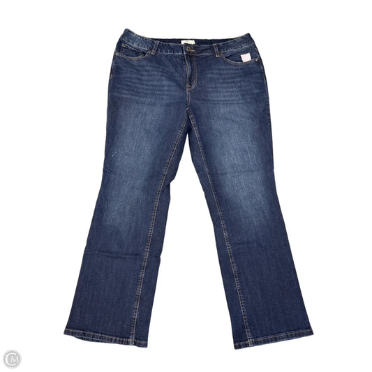 Jeans Boot Cut By Maurices In Blue Denim, Size: 20