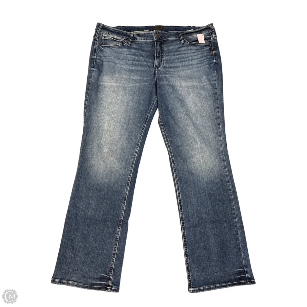 Jeans Boot Cut By Silver In Blue Denim, Size: 20