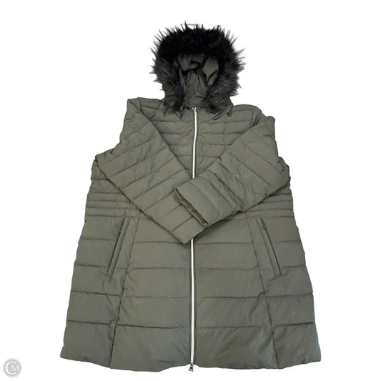 Coat Puffer & Quilted By Clothes Mentor In Grey, Size: 3x